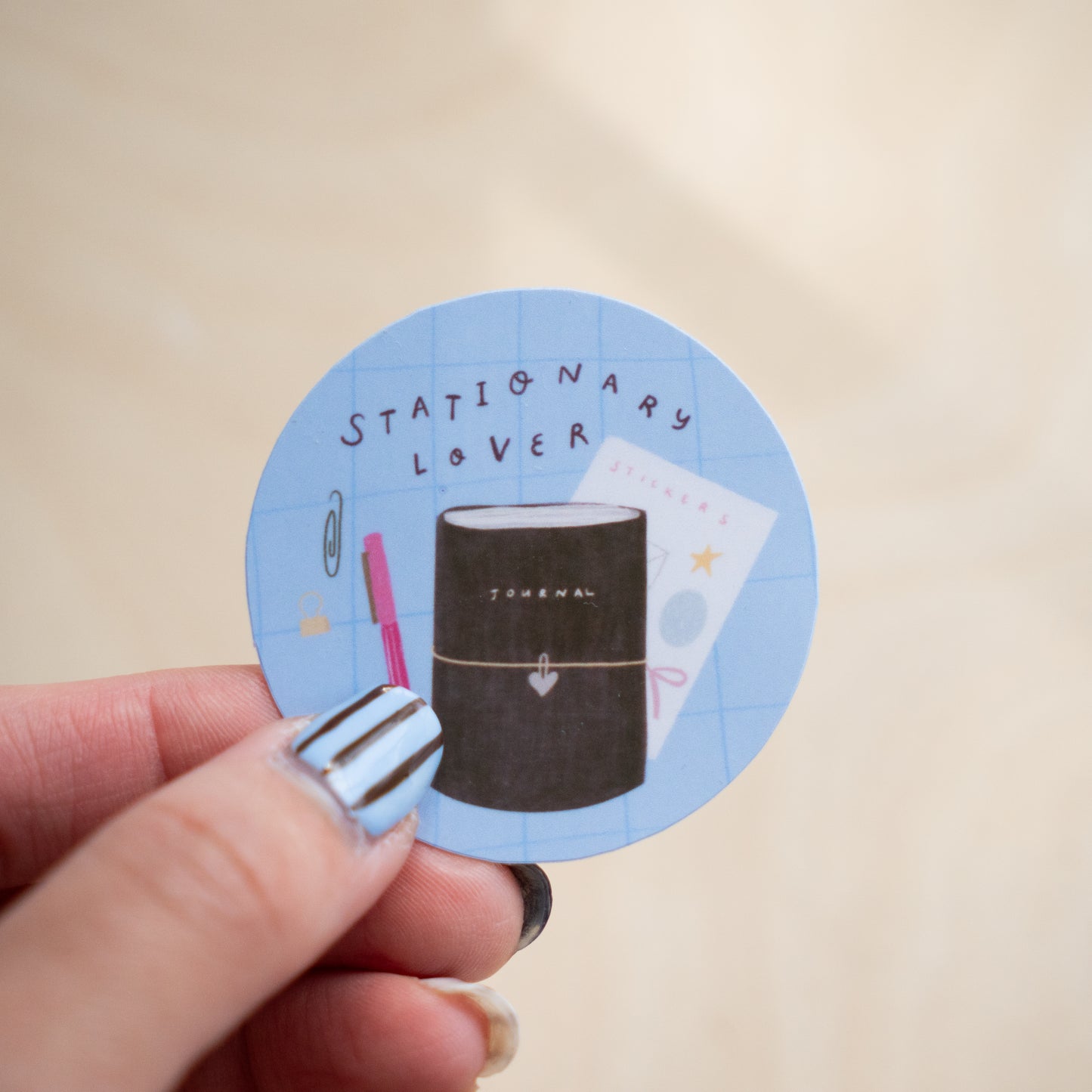 Stationery Lover Die Cut Sticker