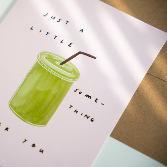 Just A Little Something For You Greeting Card