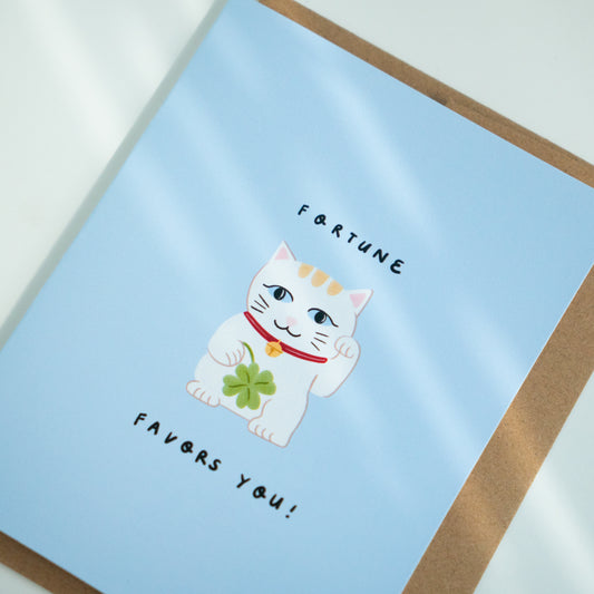 Fortune Favors You Greeting Card