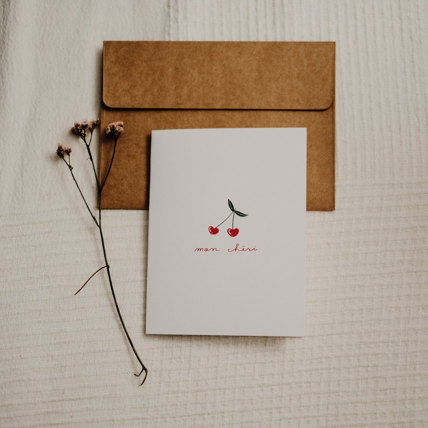 Mon Cheri Greeting Card