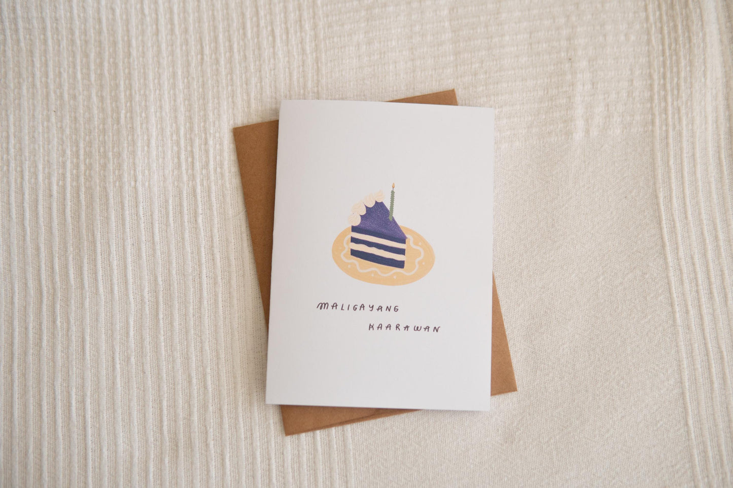 Ube Cake Birthday Card
