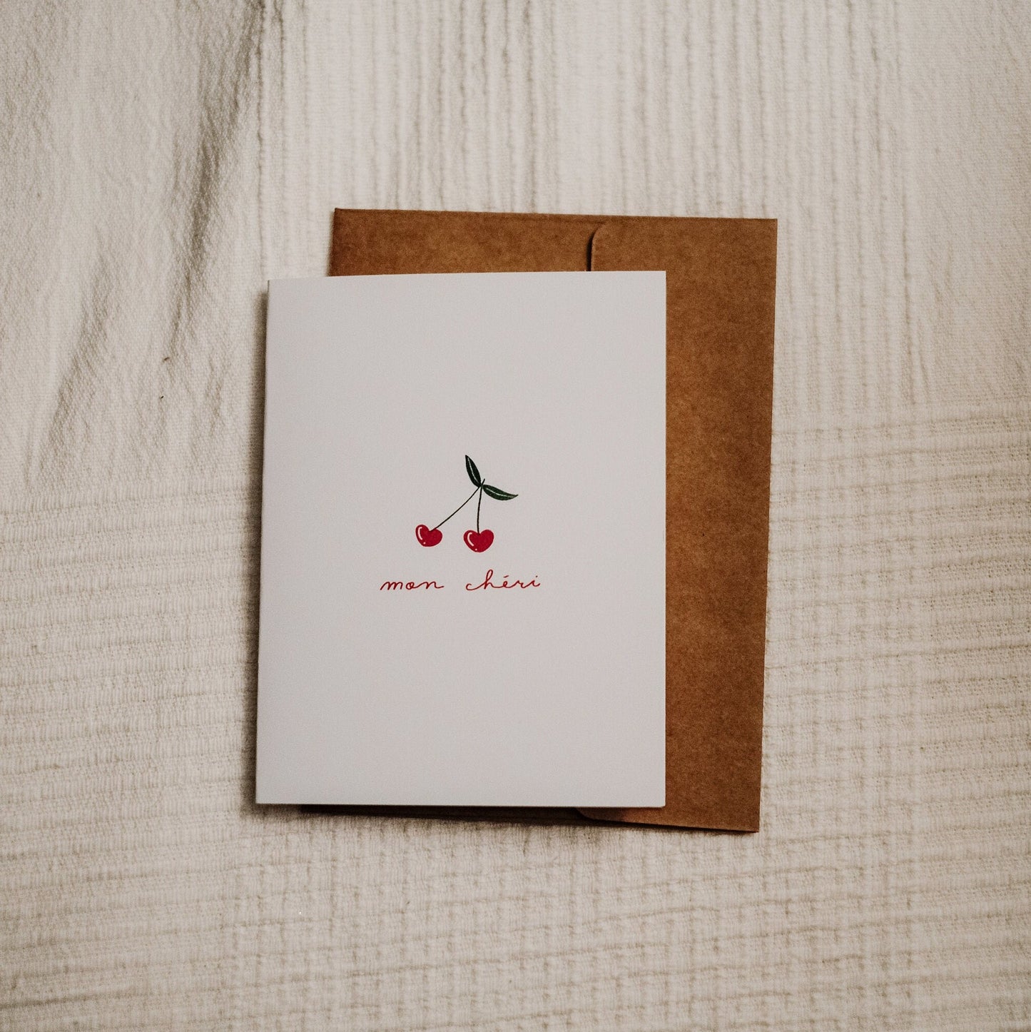 Mon Cheri Greeting Card