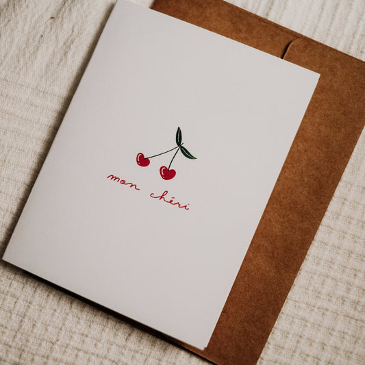 Mon Cheri Greeting Card