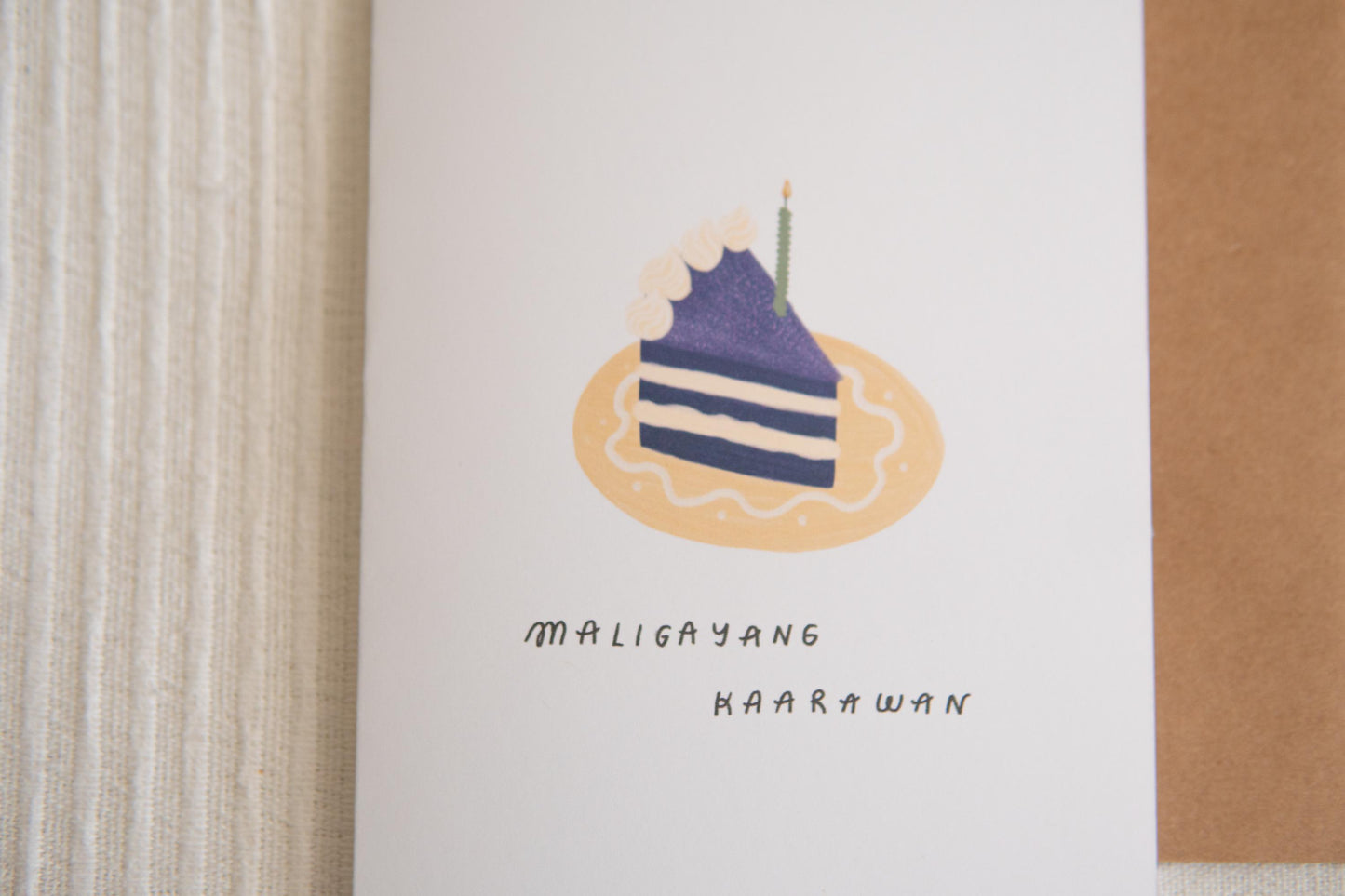 Ube Cake Birthday Card