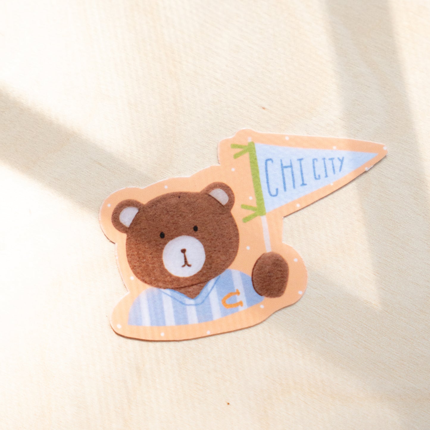 Chi City Bear Die Cut Sticker