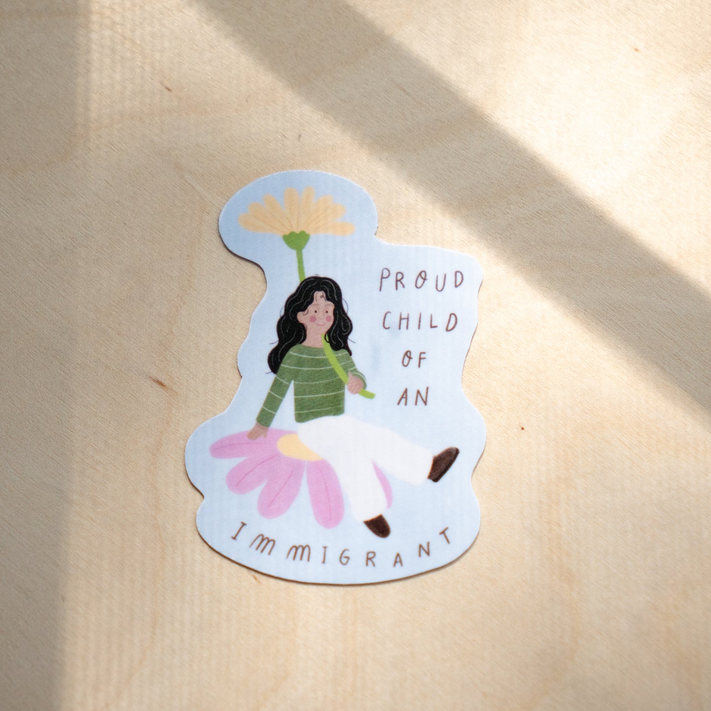 Proud Immigrant Child Die Cut Sticker