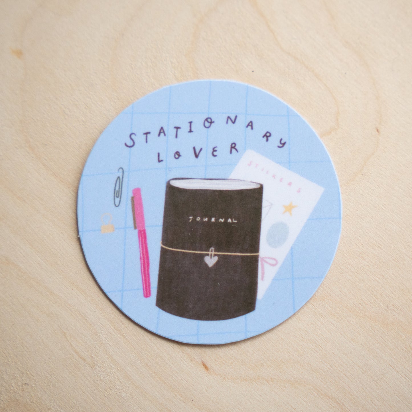 Stationery Lover Die Cut Sticker