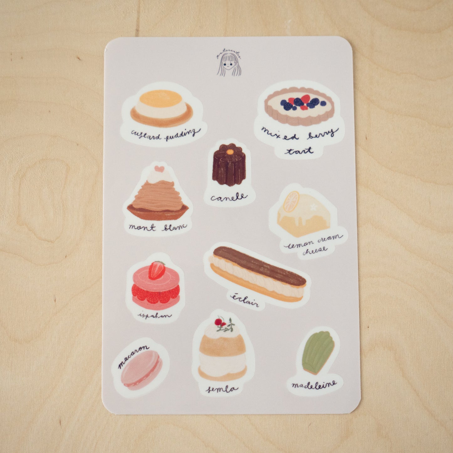 French Pastry Sticker Sheet