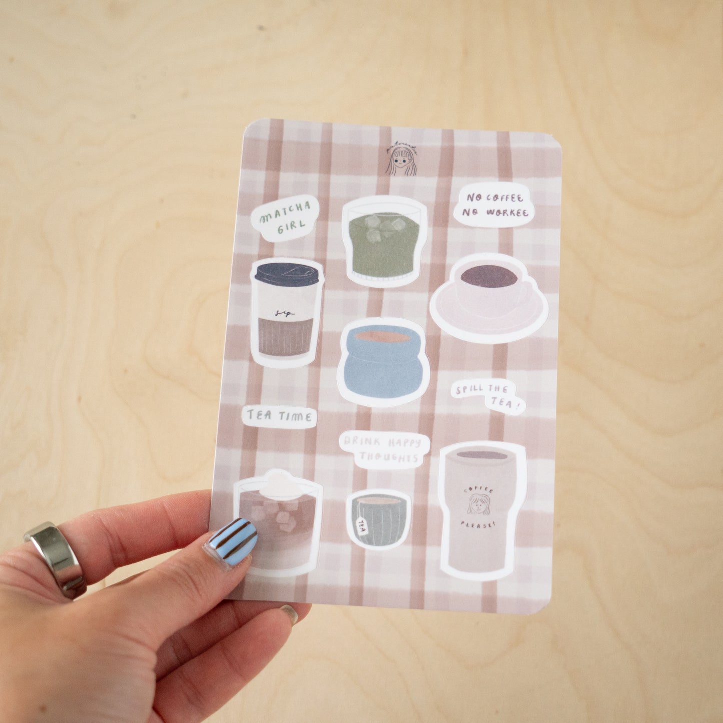 Cozy Coffee & Tea Sticker Sheet