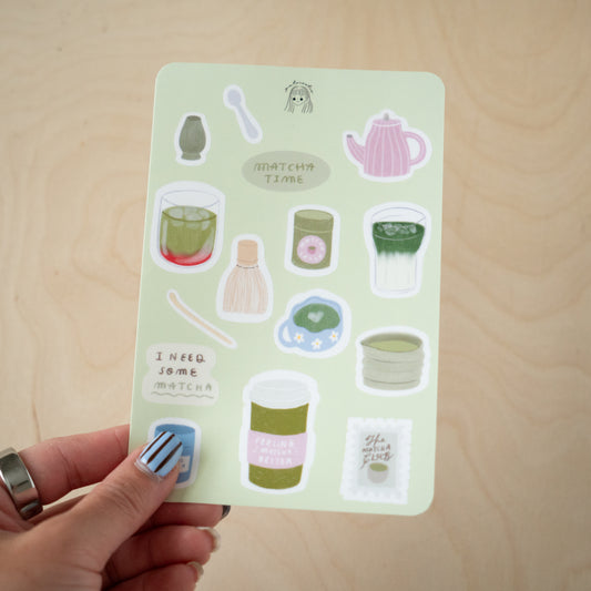 Matcha Fun Sticker Sheet