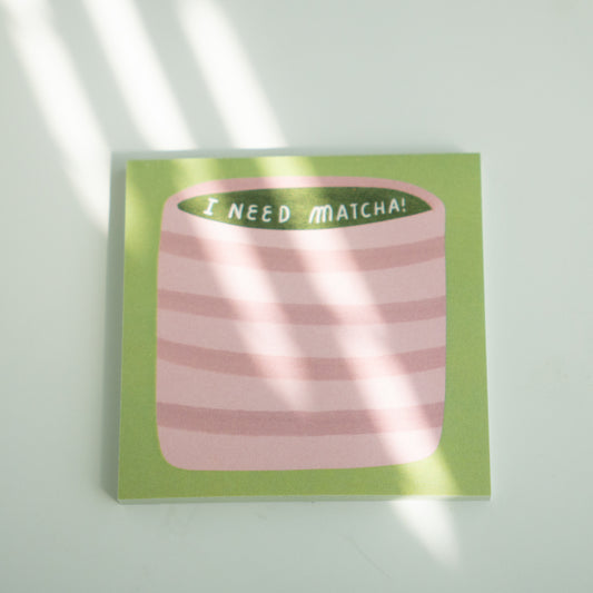 Matcha Post-It Notes