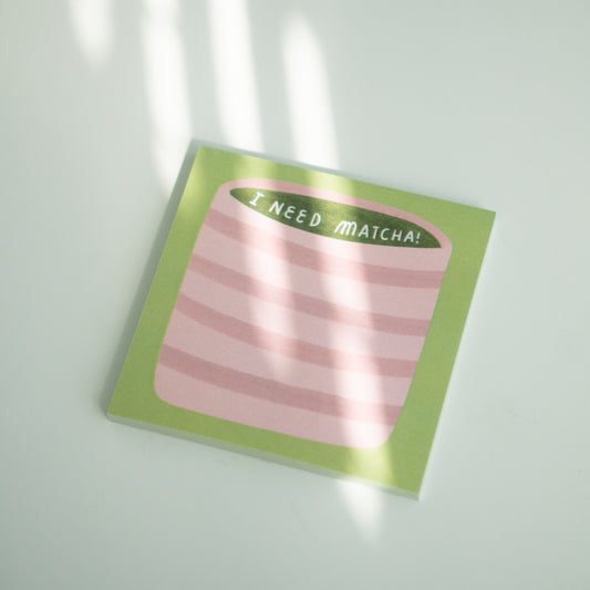 Matcha Post-It Notes