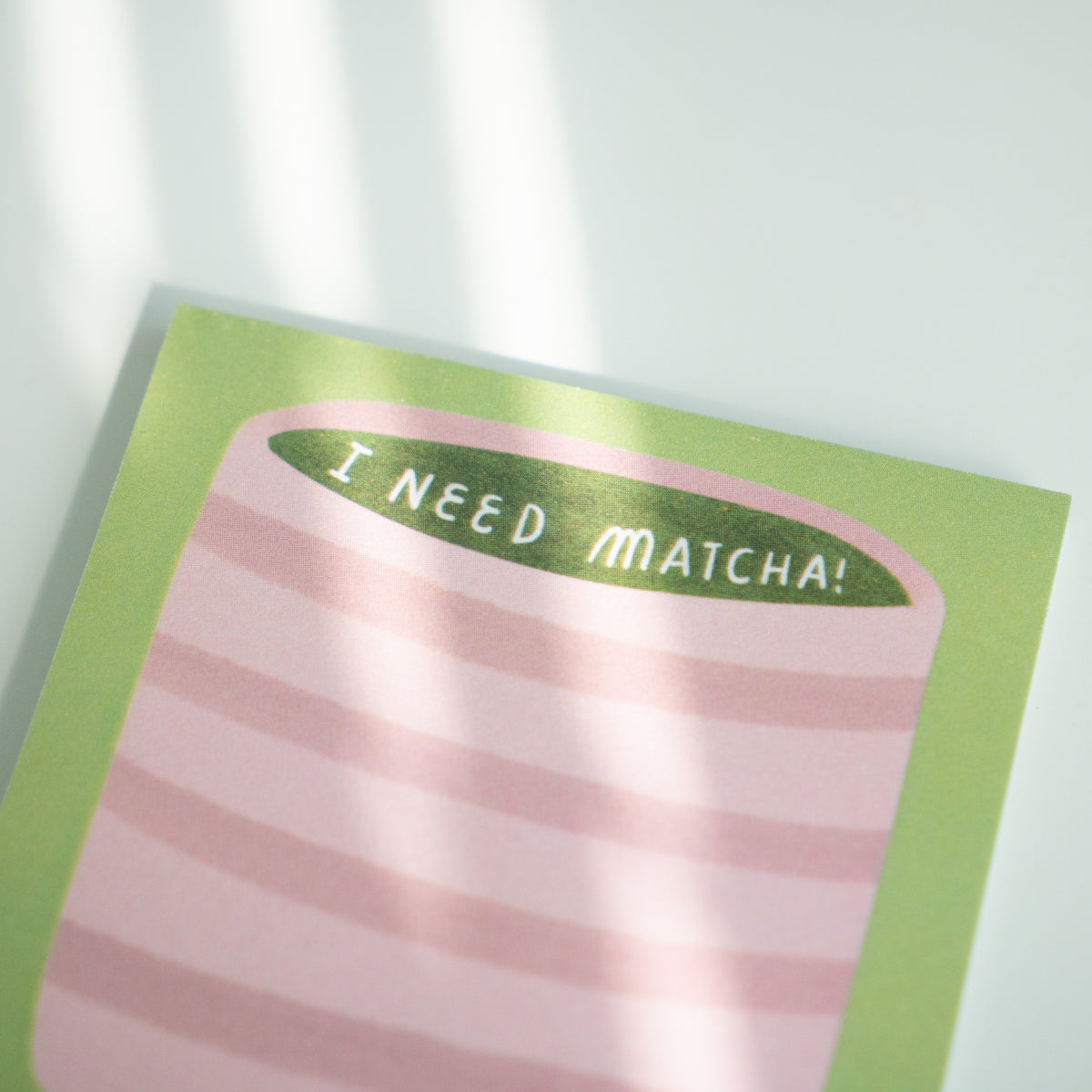 Matcha Post-It Notes