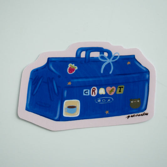 Craft Box Die Cut Sticker