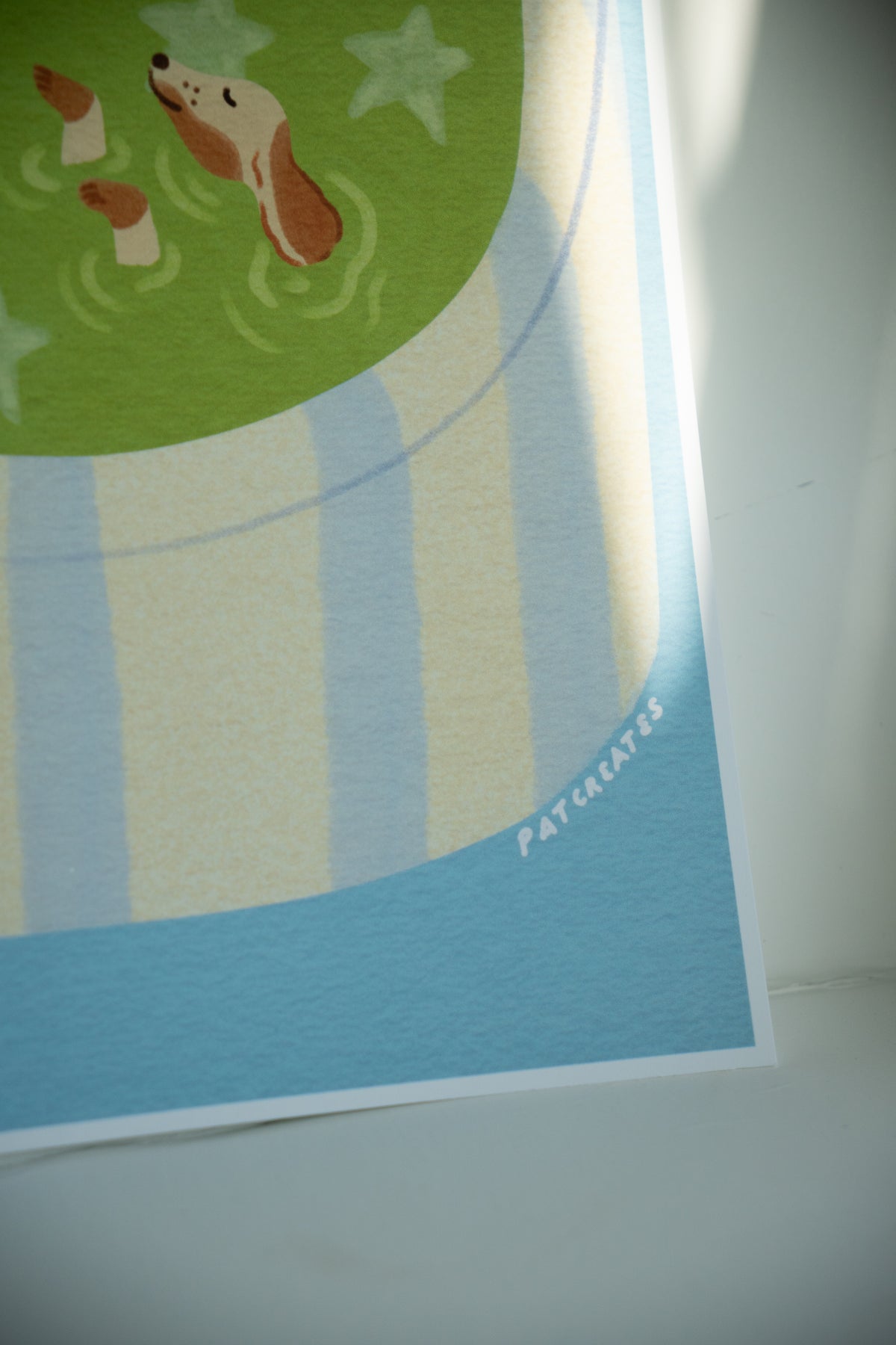 Dog & Matcha Art Print