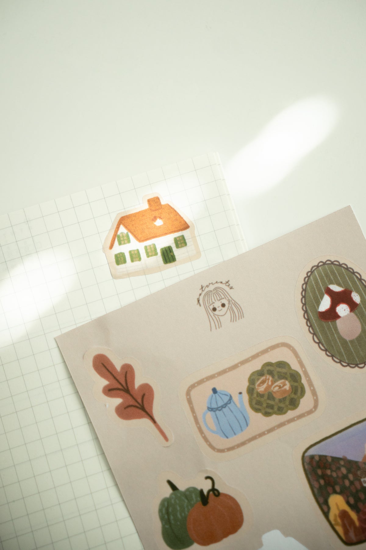 Cozy Autumn Washi Tape Sticker Sheet