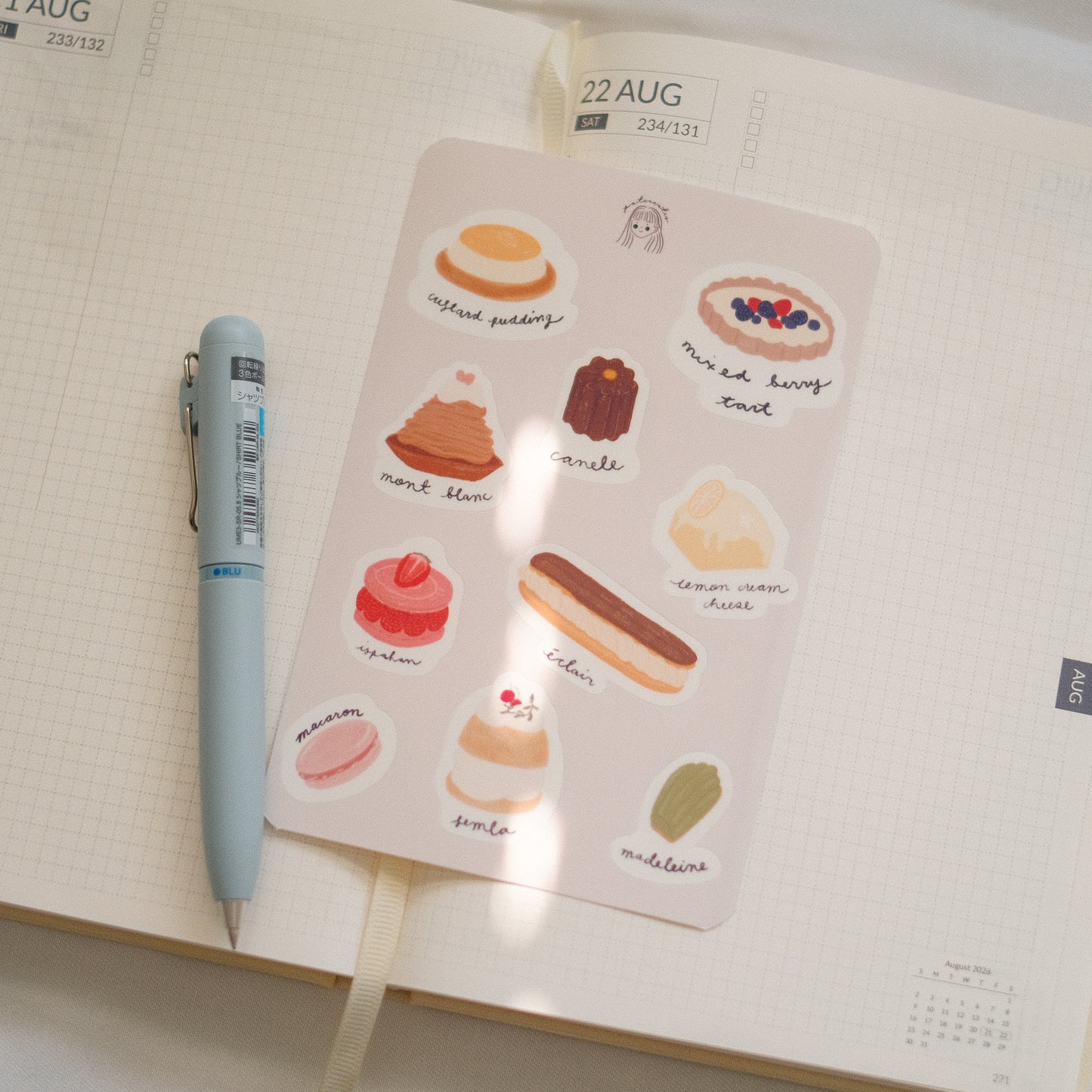 French Pastry Sticker Sheet