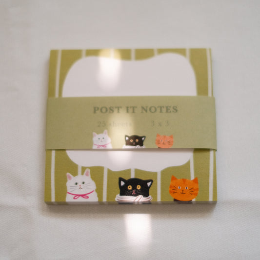 Cat Trio Sticky Post-it Notes