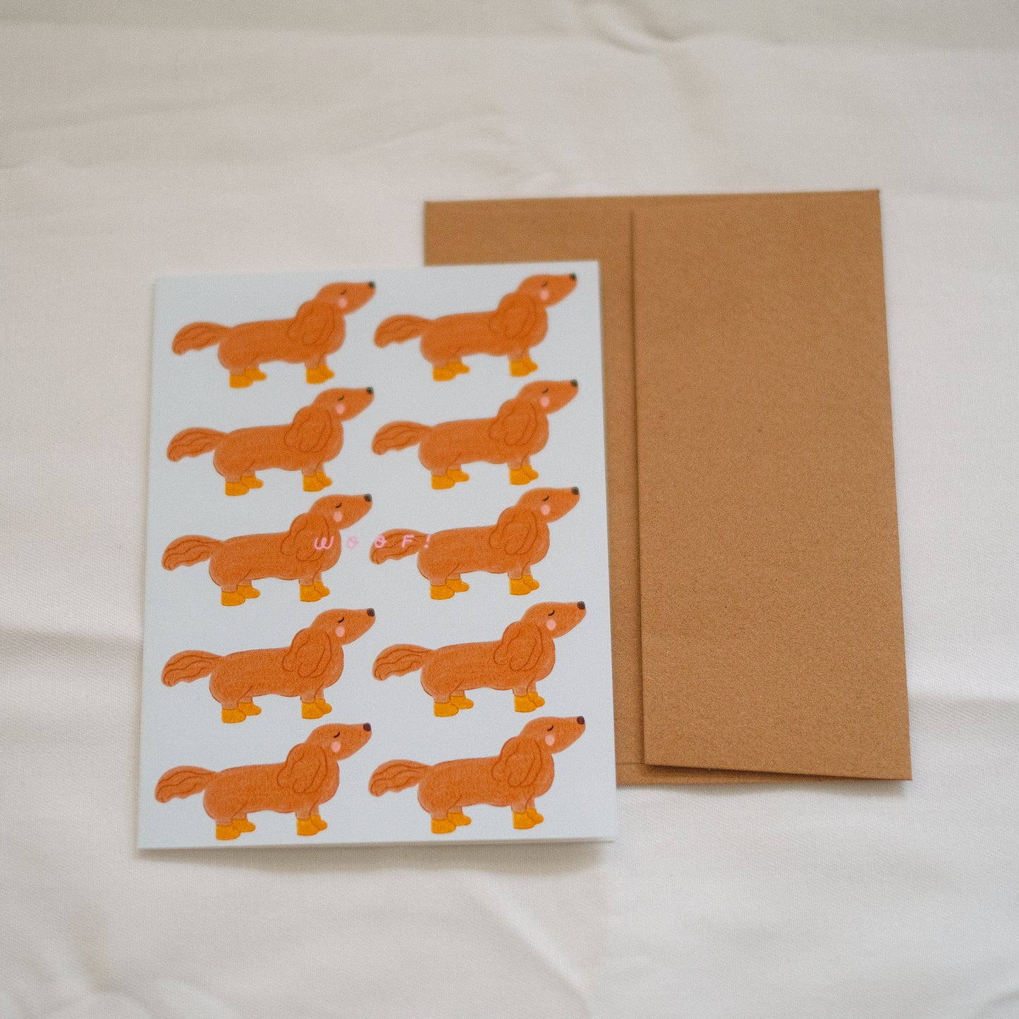 Woof Greeting Card