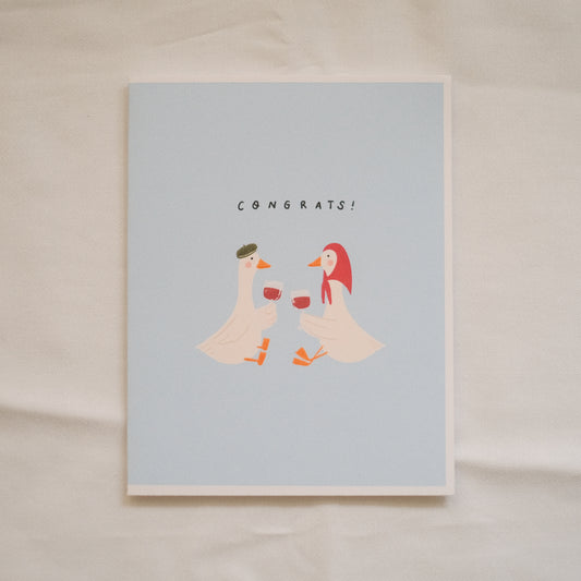 Congrats Duck Greeting Card