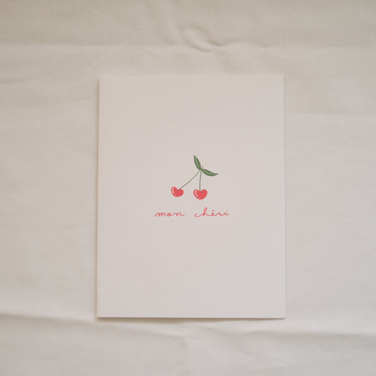 Mon Cheri Greeting Card