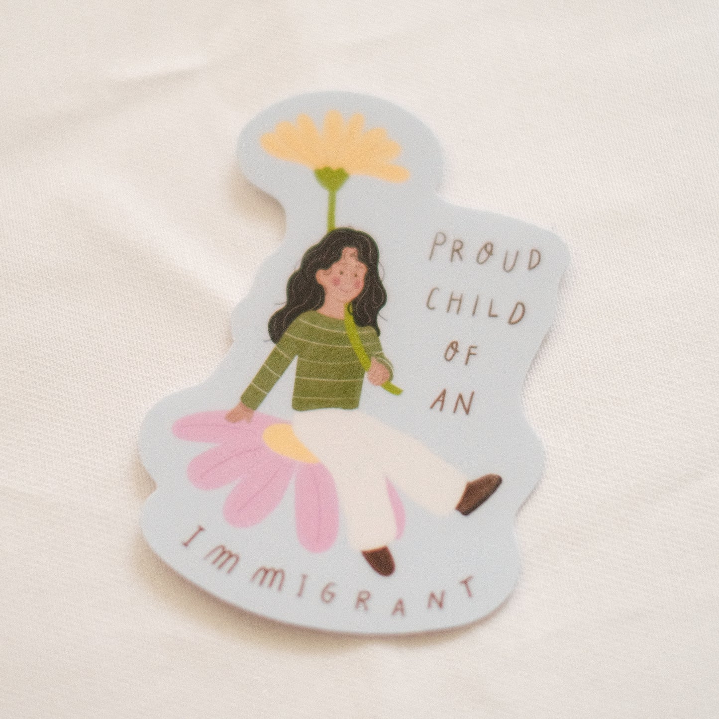 Proud Immigrant Child Die Cut Sticker