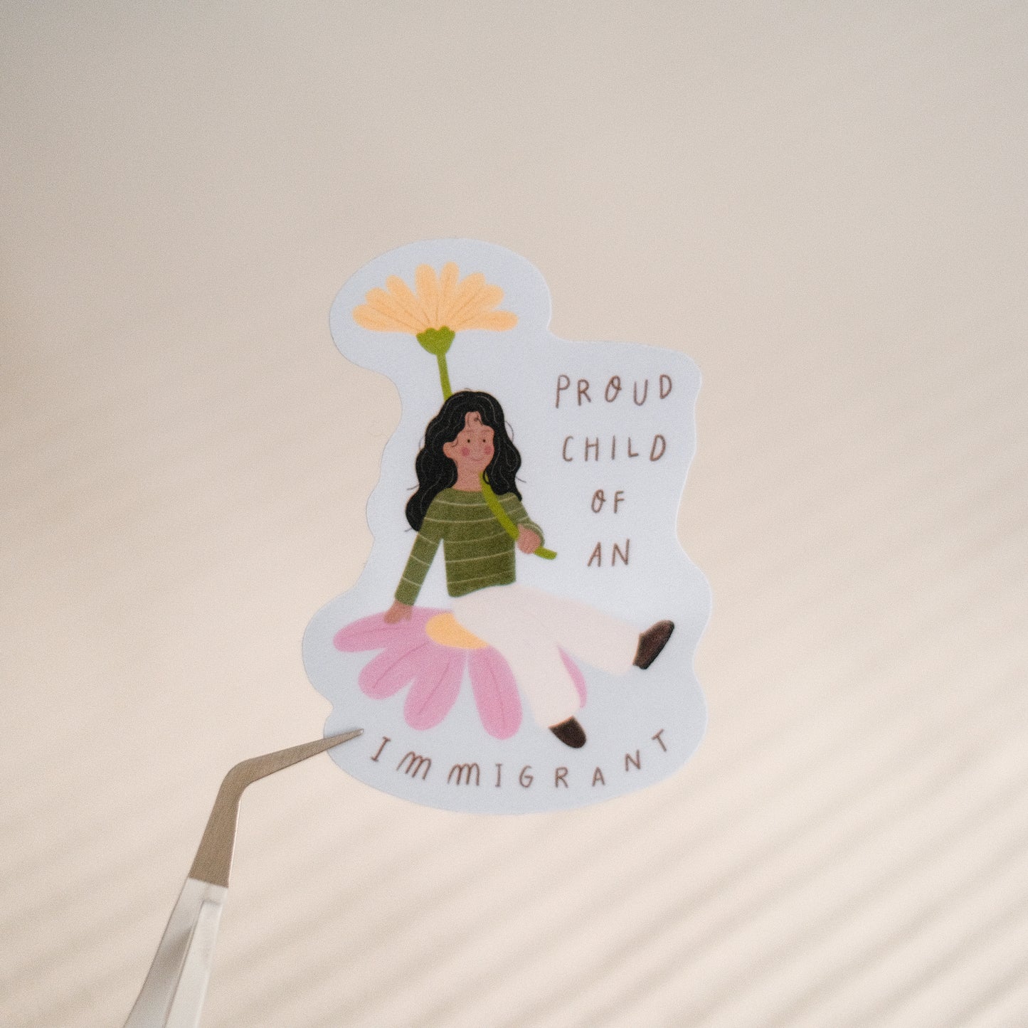 Proud Immigrant Child Die Cut Sticker