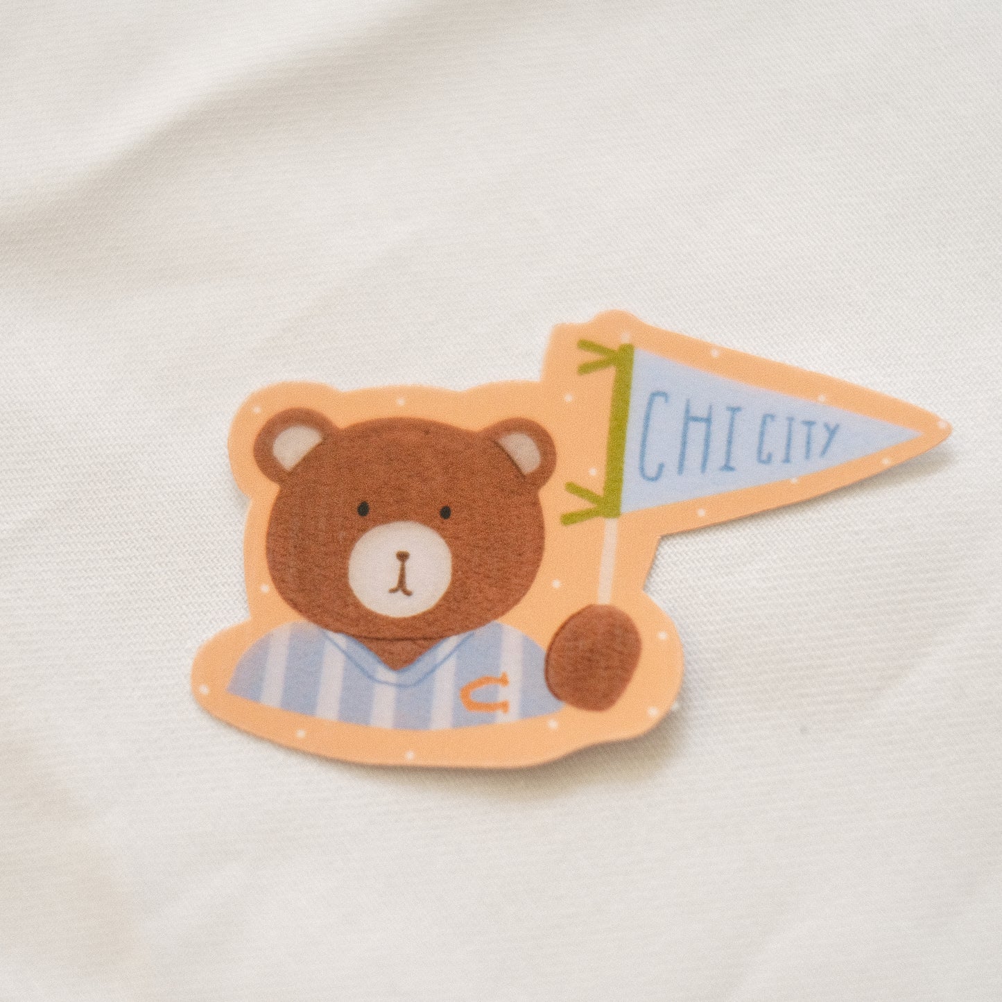 Chi City Bear Die Cut Sticker