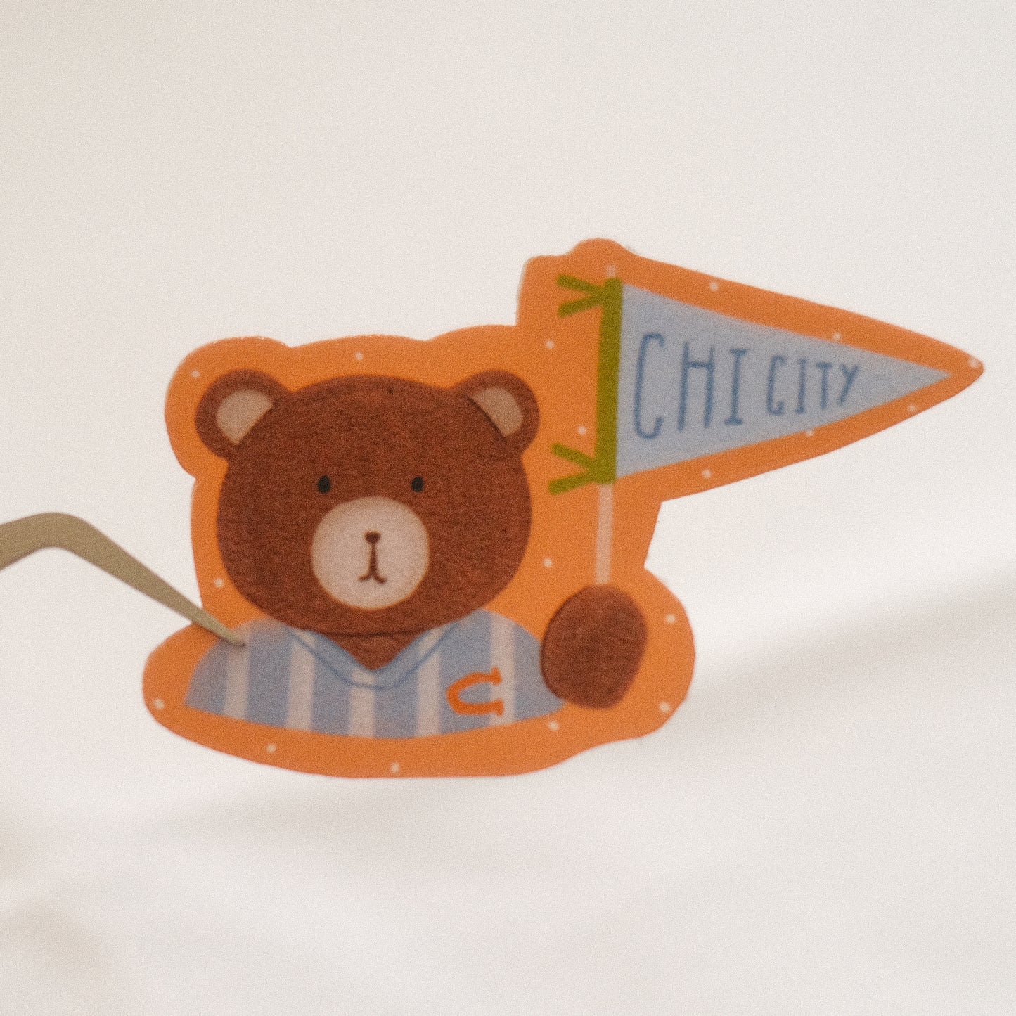 Chi City Bear Die Cut Sticker