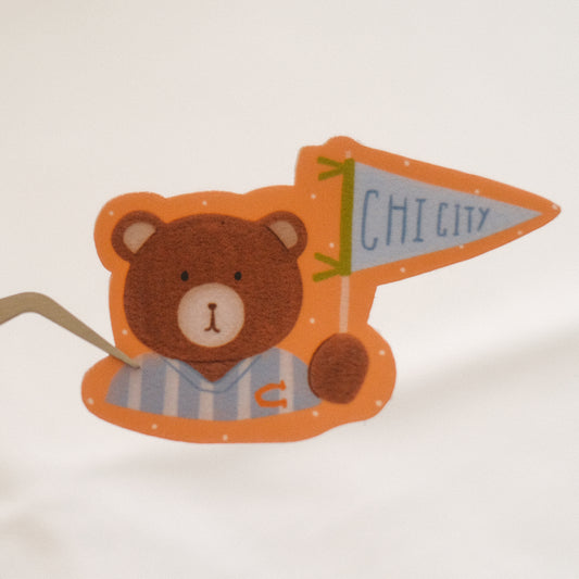 Chi City Bear Die Cut Sticker