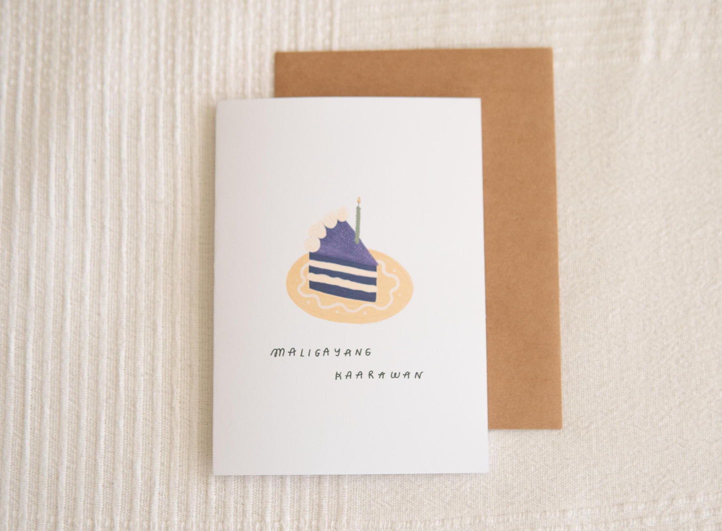 Ube Cake Birthday Card