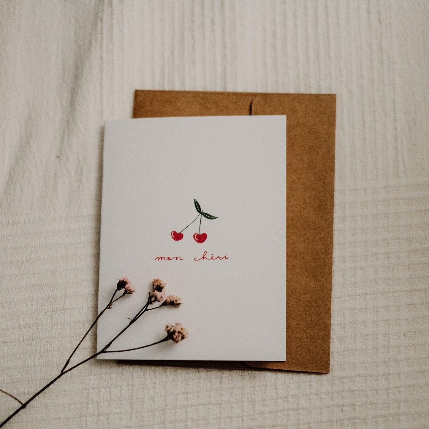 Mon Cheri Greeting Card