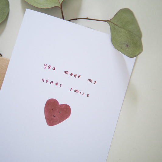 You Make My Heart Smile Greeting Card